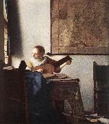 Woman with a Lute near Window Jan Vermeer